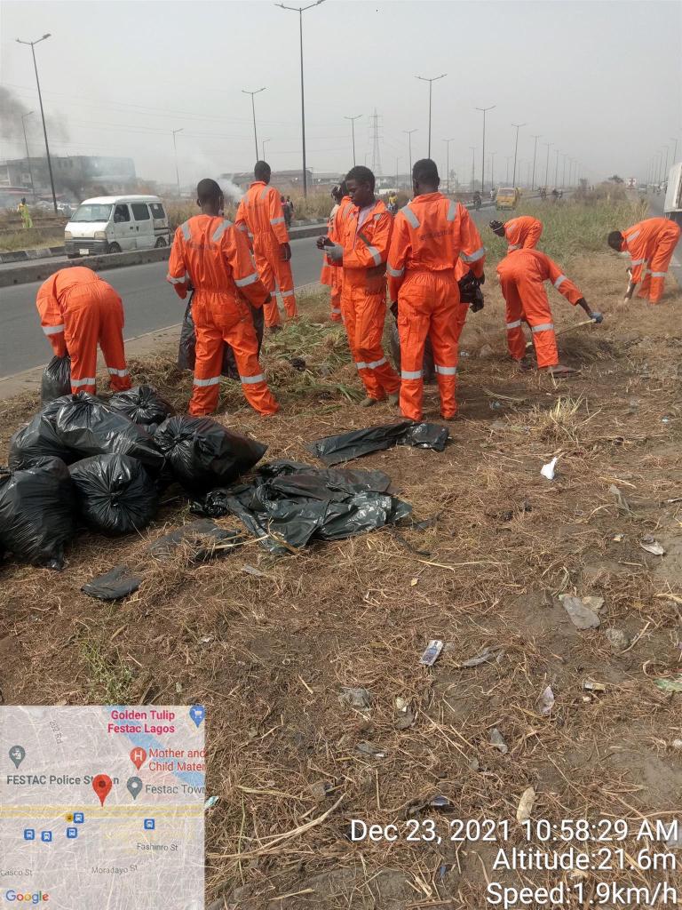 LAWMA Partners West Africa ENRG For Lagos Badagry Expressway Cleanup