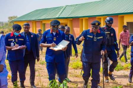 NSCDC BOSS, AHMED AUDI INSPECTS PROPOSED CORPS’ TRAINING COLLEGE