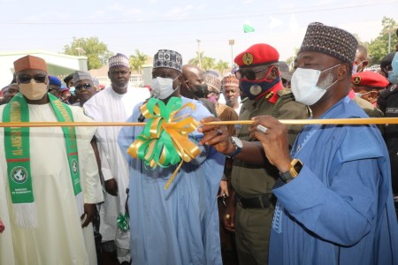 NSCDC BOSS CHARGES PRIVATE GUARD COMPANIES ON PROFESSIONALISM, SEEKS PUBLIC COLLABORATION ON INFRASTRUCTURE PROTECTION • As Borno Deputy Governor, Former IGP MD Abubakar, Others Attend Official Launch of AL-ANSAR Security services in Maiduguri