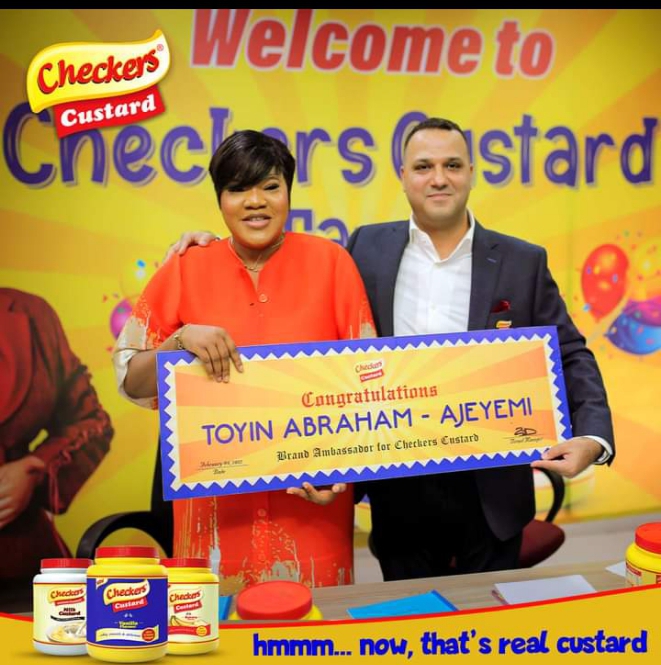 Award-winning Nollywood Star, Toyin Abraham-Ajeyemi TOYIN TITANS TV Emerges First Brand Ambassador Of Checkers Custard