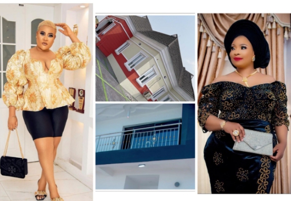 “My own house is worth 800 billion” Drama as Nkechi Blessing throws shade at Laide Bakare over her new house