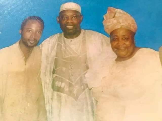 Shehu Sani, MKO Abiola and Hajiya Gambo Sawaba after a June 12 movement meeting in Kaduna, 1993