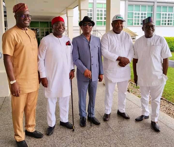 2023 Presidency: Wike, Ortom, Ugwuanyi, others meet in Enugu over Peter Obi