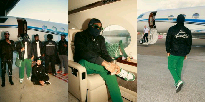 Davido brags as Puma sends private jet to Nigeria to fly him…