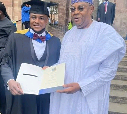 Faleke’s son bags first class from British University