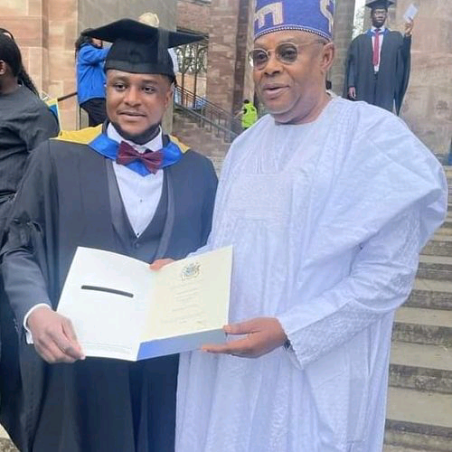 Faleke’s son bags first class from British University