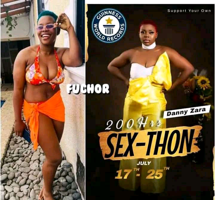 Lady Announces 200-Hour Sex Marathon To Break Guinness World Record; Ask Guys To Volunteer Themselves