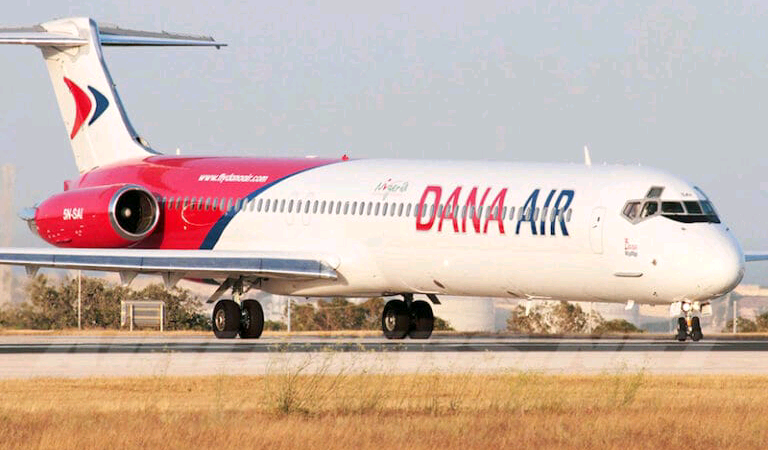 Dana Air plane develops fault before take-off