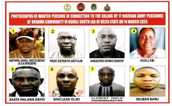 Delta monarch, militant leader, among 8 persons wanted by Army