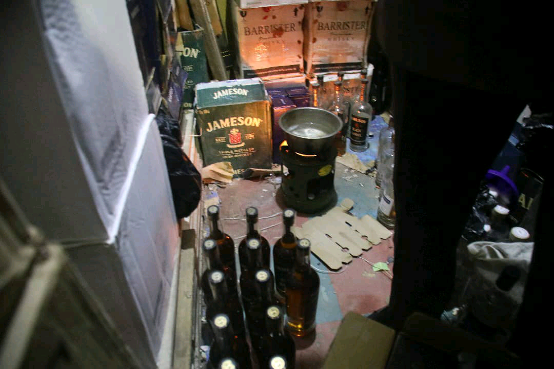 NAFDAC Uncovers Illegal Alcohol Production Factory In Lagos Island