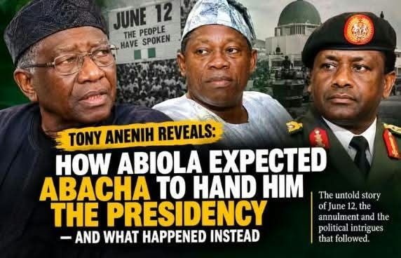 HOW ABIOLA LOST JUNE 12 AND HOW ABACHA CAME TO POWERAs Recounted From the Perspective of Chief Tony Anenih